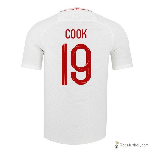 Camiseta Inglaterra Replica Primera Ropa Cook 2018 Blanco